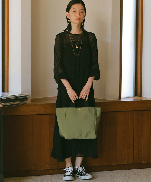 Breath TOPKAPI（ブレストプカピ）の「[トプカピ ブレス] TOPKAPI BREATH プレンティ トートバッグ M（トートバッグ・レディース・ブラック/ベージュ/サーモンピンク/カーキ/クリーム/モスグリーン・FREE）」の16枚目の写真