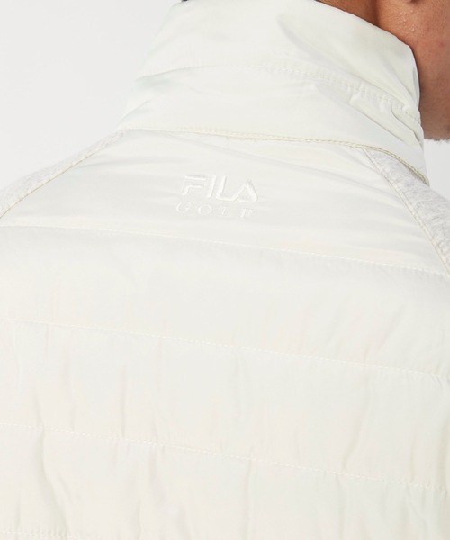 FILA(フィラ)の「【FILA:フィラゴルフ】メンズジップアップブルゾン/ ユニセックス スポーツカジュアル ゴルフウェア スポーティー(ブルゾン・メンズ・ホワイト・MEDIUM/LARGE/X-LARGE)」の4枚目の写真