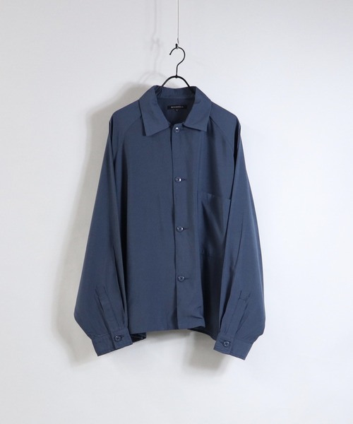 Confirm(コンファーム)の「Confirm / コンファーム ボックスシルエットラグランビッグシャツ(シャツ/ブラウス・メンズ・ブラック/ホワイト/ブルー・M/L)」の3枚目の写真