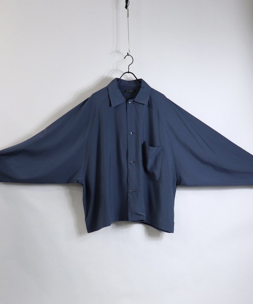 Confirm(コンファーム)の「Confirm / コンファーム ボックスシルエットラグランビッグシャツ(シャツ/ブラウス・メンズ・ブラック/ホワイト/ブルー・M/L)」の15枚目の写真