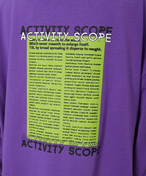 fifth calin(フィフスカラン)の「ストリートデザインロングスリーブTシャツ(Tシャツ/カットソー・レディース・パープル/チャコールグレー・MEDIUM)」の14枚目の写真