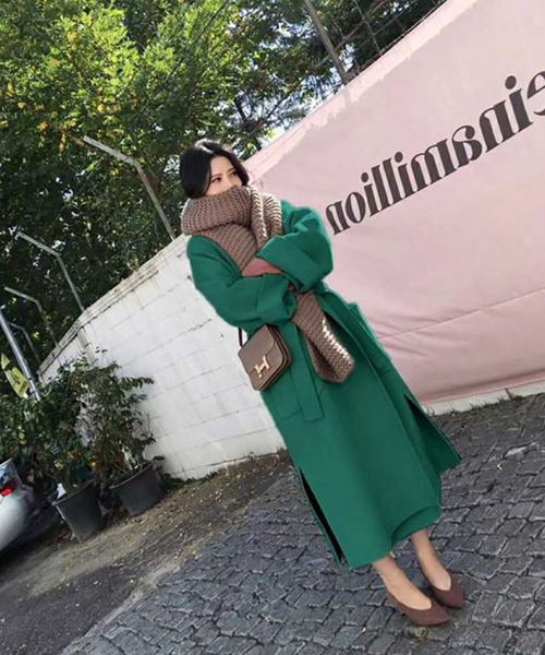 Girly Doll（ガーリードール）の「チェスターコート（チェスターコート・レディース・チャコールグレー/ダークブラウン/キャメル/ブラウン/ベージュ/ブルーグレー/カーキ/イエロー/グリーン/ブラック・L/XL/M）」の9枚目の写真