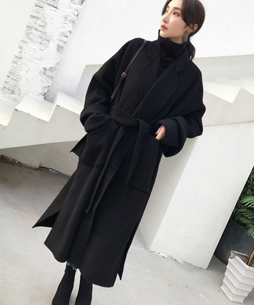 Girly Doll（ガーリードール）の「チェスターコート（チェスターコート・レディース・チャコールグレー/ダークブラウン/キャメル/ブラウン/ベージュ/ブルーグレー/カーキ/イエロー/グリーン/ブラック・L/XL/M）」の16枚目の写真