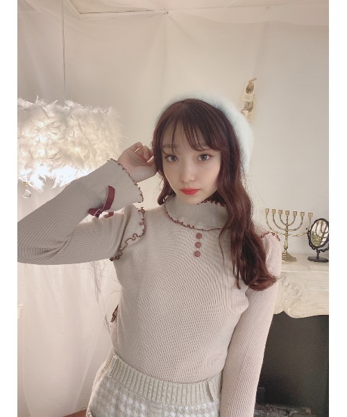 Swankiss（スワンキス）の「HB mellow knit tops（ニット
