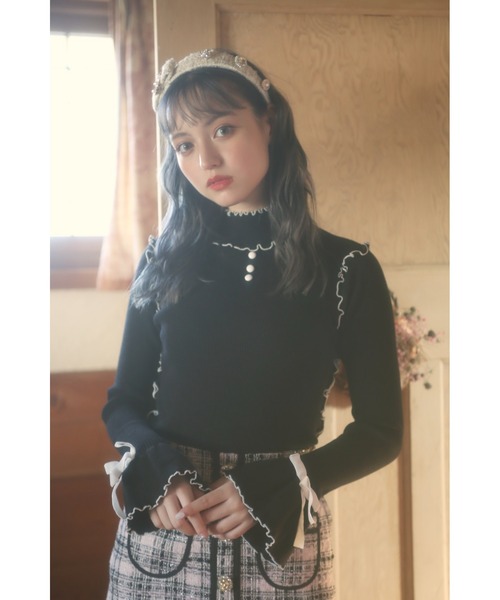 Swankiss（スワンキス）の「HB mellow knit tops（ニット