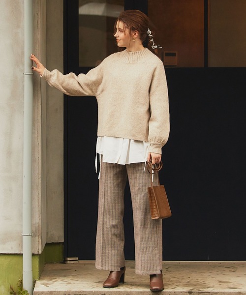 archives（アルシーヴ）の「ガンクラブチェックパンツ（その他パンツ・レディース・チャコールグレー/ブラウン/ベージュ・MEDIUM）」の6枚目の写真