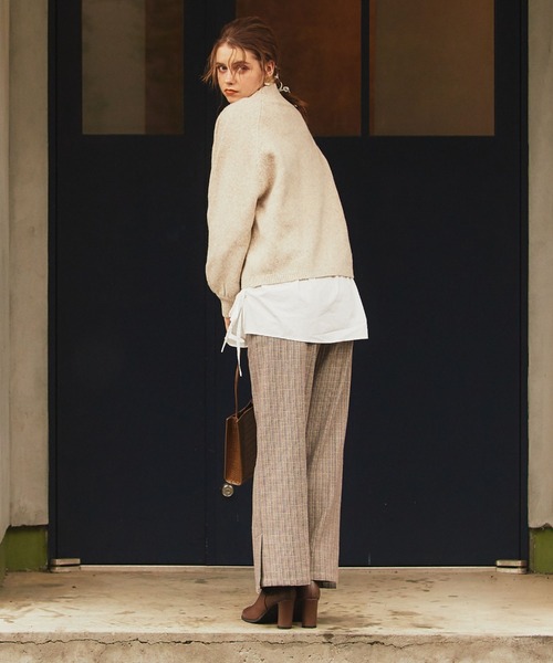 archives（アルシーヴ）の「ガンクラブチェックパンツ（その他パンツ・レディース・チャコールグレー/ブラウン/ベージュ・MEDIUM）」の7枚目の写真