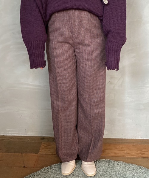 archives（アルシーヴ）の「ガンクラブチェックパンツ（その他パンツ・レディース・チャコールグレー/ブラウン/ベージュ・MEDIUM）」の15枚目の写真