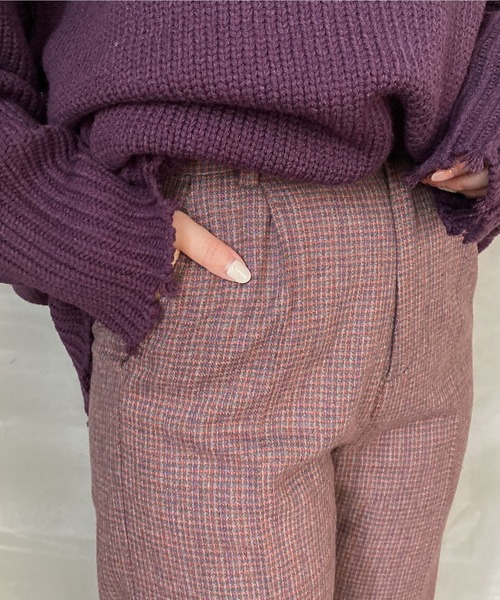 archives（アルシーヴ）の「ガンクラブチェックパンツ（その他パンツ・レディース・チャコールグレー/ブラウン/ベージュ・MEDIUM）」の18枚目の写真