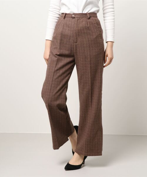 archives（アルシーヴ）の「ガンクラブチェックパンツ（その他パンツ・レディース・チャコールグレー/ブラウン/ベージュ・MEDIUM）」の21枚目の写真