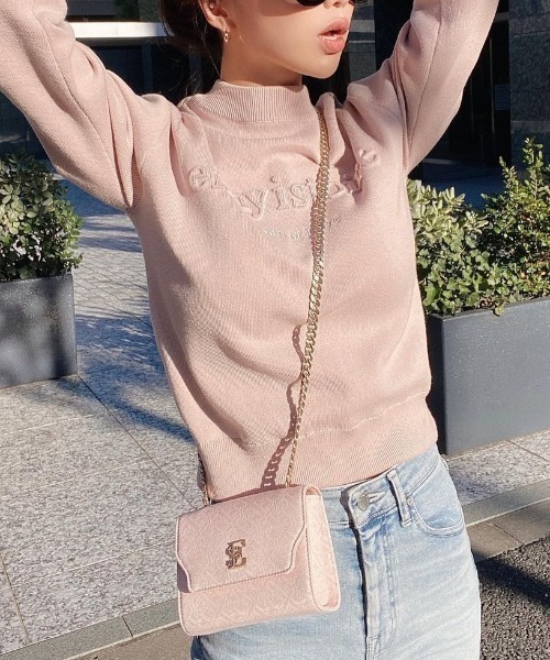 EIMY ISTOIRE（エイミーイストワール）の「eimy エンボスニット（ニット/セーター・レディース・ホワイト/ブラック/レッド/サックスブルー/ピンク/ライトイエロー/ピンク系その他/グリーン系その他2・FREE）」の17枚目の写真