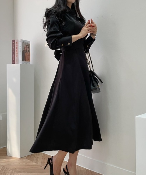 セール ウエストリボンハイネックロングワンピース ワンピース Abitokyo アビトーキョー のファッション通販 Zozotown