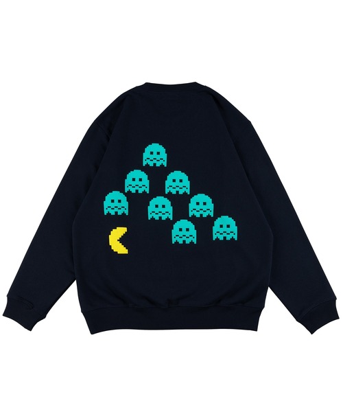 MEDICOM TOY LIFE ENTERTAINMENT(メディコムトイライフエンターテイメント)の「MLE CREW NECK SWEAT "PAC-MAN"(スウェット・メンズ・ネイビー・LARGE/X-LARGE/SMALL/MEDIUM)」の6枚目の写真