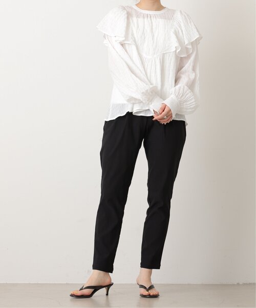 frames RAY CASSIN（フレームスレイカズン）の「S-Lサイズ展開 ストレッチテーパードパンツ（スラックス・レディース・ブラック/ベージュ/ネイビー/カーキ/グレイッシュベージュ・SMALL/MEDIUM/LARGE）」の8枚目の写真