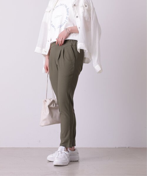 frames RAY CASSIN（フレームスレイカズン）の「S-Lサイズ展開 ストレッチテーパードパンツ（スラックス・レディース・ブラック/ベージュ/ネイビー/カーキ/グレイッシュベージュ・SMALL/MEDIUM/LARGE）」の16枚目の写真