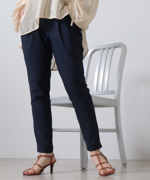 frames RAY CASSIN（フレームスレイカズン）の「S-Lサイズ展開 ストレッチテーパードパンツ（スラックス・レディース・ブラック/ベージュ/ネイビー/カーキ/グレイッシュベージュ・SMALL/MEDIUM/LARGE）」の5枚目の写真