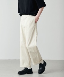 larucrur（ラルクルール）の「【larucrur】ストレッチカツラギテーパードタックワイドパンツ（その他パンツ）」