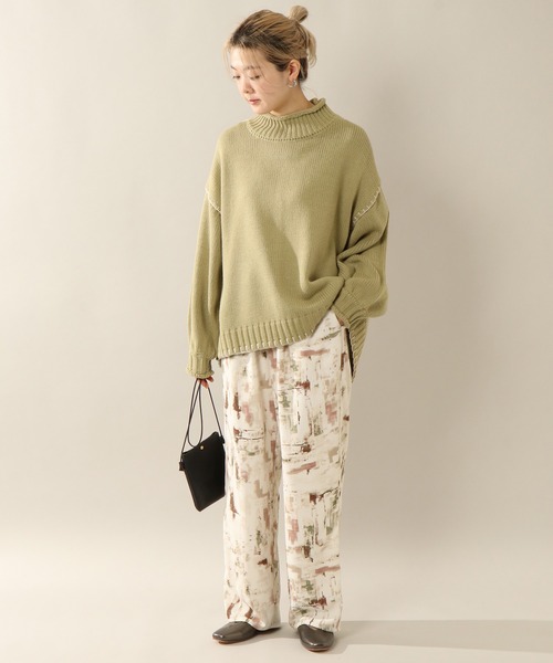 notch.（ノッチ）の「水彩柄リラックスパンツ（その他パンツ・レディース・パープル/ブラウン・TM/M）」の15枚目の写真