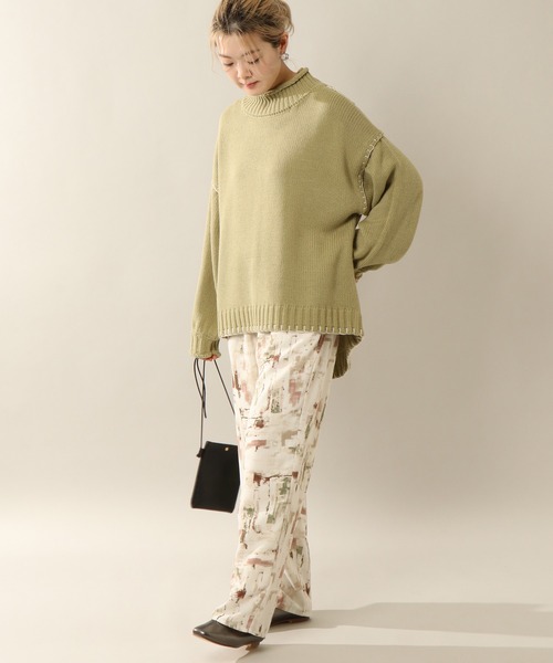 notch.（ノッチ）の「水彩柄リラックスパンツ（その他パンツ・レディース・パープル/ブラウン・TM/M）」の11枚目の写真