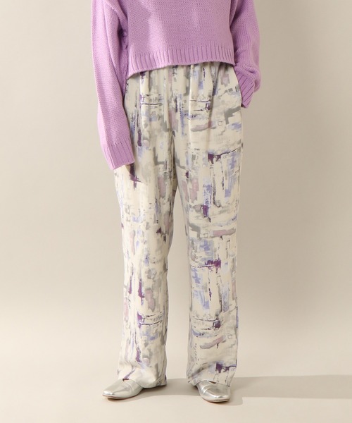 notch.（ノッチ）の「水彩柄リラックスパンツ（その他パンツ・レディース・パープル/ブラウン・TM/M）」の16枚目の写真