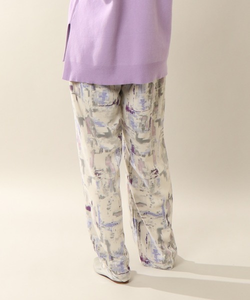 notch.（ノッチ）の「水彩柄リラックスパンツ（その他パンツ・レディース・パープル/ブラウン・TM/M）」の12枚目の写真