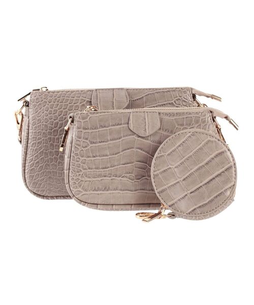 dazzlin(ダズリン)の「カタオシショルダースクエアバッグ(ショルダーバッグ・レディース・ホワイト/ブラック/ベージュ/ブラウン・FREE)」の4枚目の写真