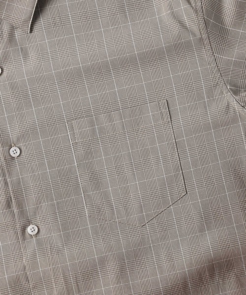 PLUS ONE（プラスワン）の「【PLUS ONE】チェックブロードシャツ（シャツ/ブラウス・メンズ・ベージュ/ブルー/ダークグレー・XL/L/M）」の8枚目の写真