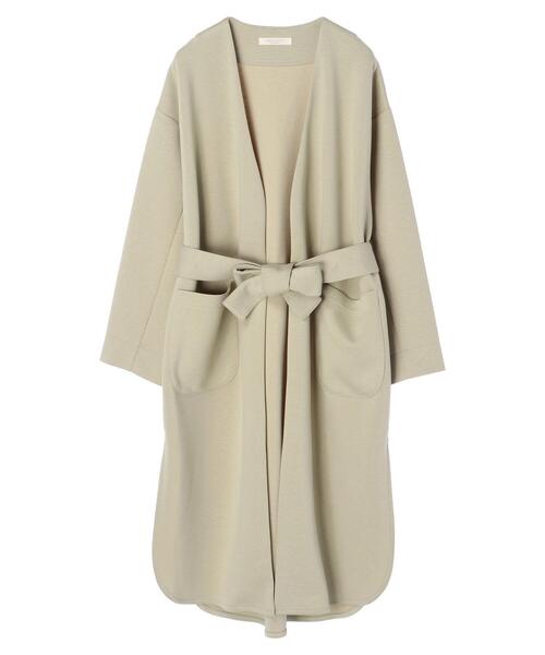 Green　Parks（グリーンパークス）の「ダンボールロングカーデ＊（カーディガン/ボレロ・レディース・ブラック/ミント/オフホワイト/杢グレー・FREE）」の14枚目の写真