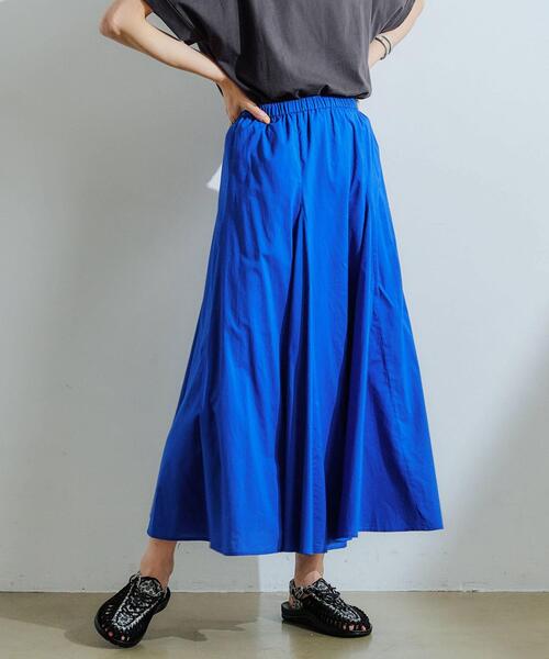 green label relaxing（グリーンレーベルリラクシング）の「CFC マチツキ フレア スカート（スカート・レディース・ブラック/モカ/ライム/コバルトブルー・FREE）」の4枚目の写真