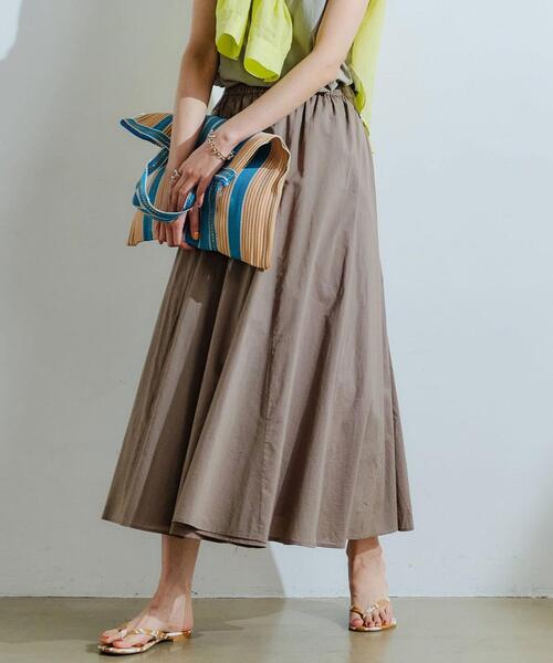 green label relaxing（グリーンレーベルリラクシング）の「CFC マチツキ フレア スカート（スカート・レディース・ブラック/モカ/ライム/コバルトブルー・FREE）」の3枚目の写真