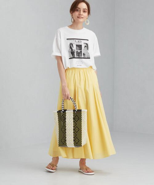 green label relaxing（グリーンレーベルリラクシング）の「CFC マチツキ フレア スカート（スカート・レディース・ブラック/モカ/ライム/コバルトブルー・FREE）」の5枚目の写真