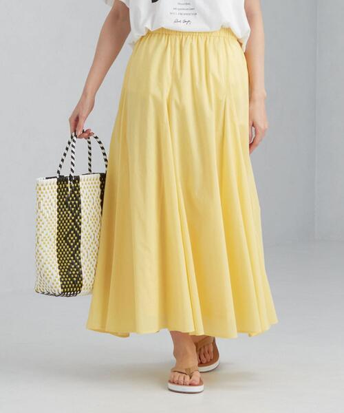 green label relaxing（グリーンレーベルリラクシング）の「CFC マチツキ フレア スカート（スカート・レディース・ブラック/モカ/ライム/コバルトブルー・FREE）」の8枚目の写真