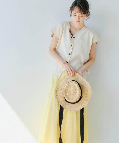 green label relaxing（グリーンレーベルリラクシング）の「CFC マチツキ フレア スカート（スカート・レディース・ブラック/モカ/ライム/コバルトブルー・FREE）」の19枚目の写真