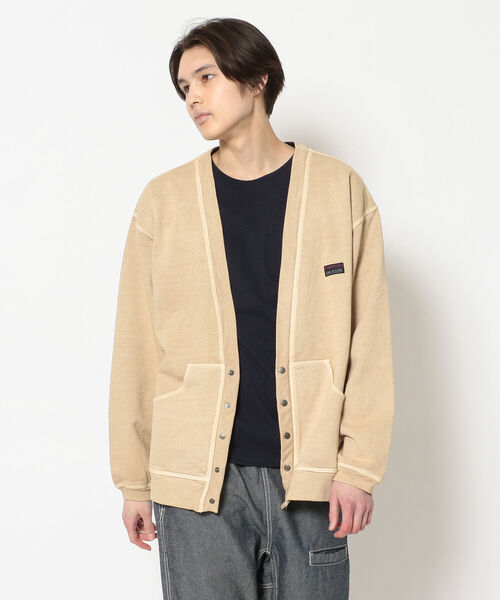 CAL O LINE(キャルオーライン)の「CAL O LINE /キャルオーライン SWEAT CARDIGAN スウェットカーディガン(カーディガン/ボレロ・メンズ・ベージュ・LARGE/X-LARGE)」の1枚目の写真