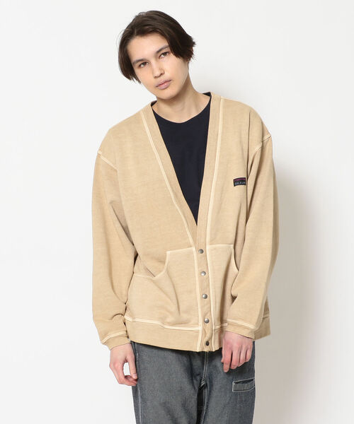 CAL O LINE(キャルオーライン)の「CAL O LINE /キャルオーライン SWEAT CARDIGAN スウェットカーディガン(カーディガン/ボレロ・メンズ・ベージュ・LARGE/X-LARGE)」の4枚目の写真