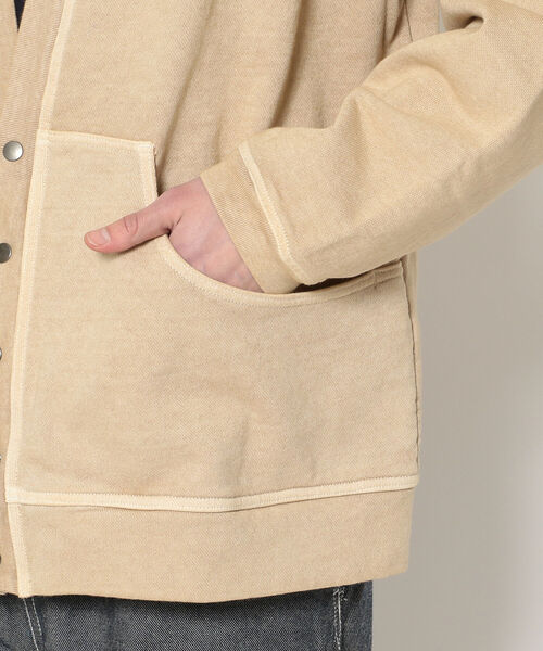 CAL O LINE(キャルオーライン)の「CAL O LINE /キャルオーライン SWEAT CARDIGAN スウェットカーディガン(カーディガン/ボレロ・メンズ・ベージュ・LARGE/X-LARGE)」の8枚目の写真