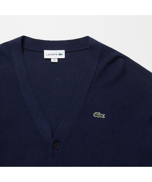 LACOSTE（ラコステ）の「無縫製ニットVネックカーディガン（カーディガン/ボレロ・メンズ・ホワイト/ベージュ/ネイビー・2/4/3/5）」の16枚目の写真