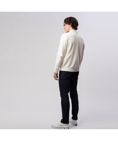 LACOSTE（ラコステ）の「無縫製ニットVネックカーディガン（カーディガン/ボレロ・メンズ・ホワイト/ベージュ/ネイビー・2/4/3/5）」の15枚目の写真