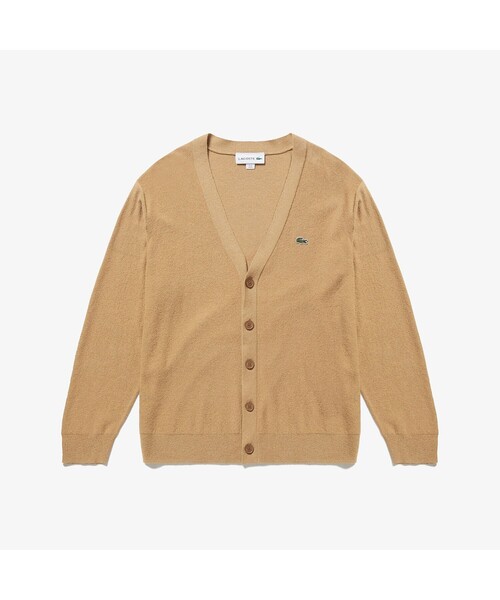 LACOSTE（ラコステ）の「無縫製ニットVネックカーディガン（カーディガン/ボレロ・メンズ・ホワイト/ベージュ/ネイビー・2/4/3/5）」の8枚目の写真