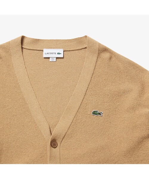 LACOSTE（ラコステ）の「無縫製ニットVネックカーディガン（カーディガン/ボレロ・メンズ・ホワイト/ベージュ/ネイビー・2/4/3/5）」の6枚目の写真