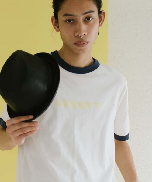 URBAN RESEARCH（アーバンリサーチ）の「GOODBETTERBEST　GROOVY リンガーTシャツ（Tシャツ/カットソー・メンズ・グレー/ホワイト・1/2）」の5枚目の写真