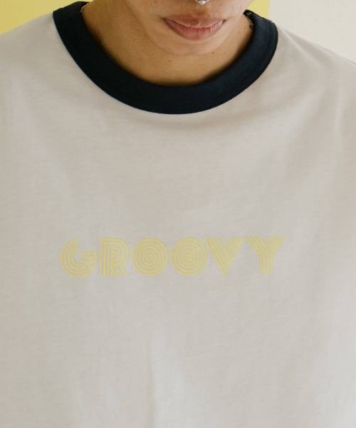 URBAN RESEARCH（アーバンリサーチ）の「GOODBETTERBEST　GROOVY リンガーTシャツ（Tシャツ/カットソー・メンズ・グレー/ホワイト・1/2）」の7枚目の写真