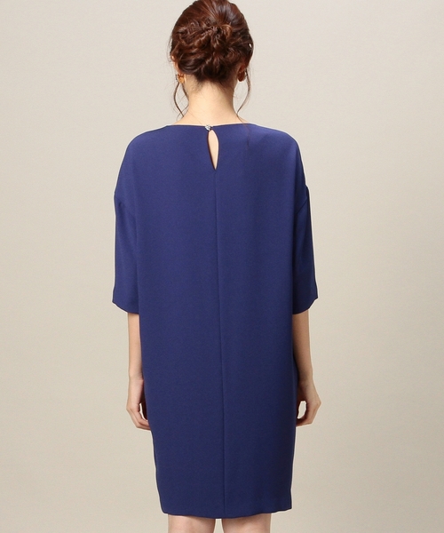 BEAUTY&YOUTH UNITED ARROWS(ビューティーアンドユースユナイテッドアローズ)の「BYDT ジョーゼットタックコクーン6分袖ドレス ◆(ドレス・レディース・ライトピンク/パープル・フリー)」の12枚目の写真