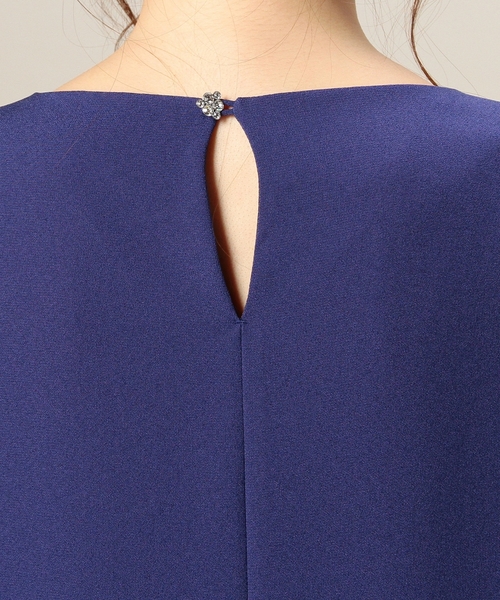 BEAUTY&YOUTH UNITED ARROWS(ビューティーアンドユースユナイテッドアローズ)の「BYDT ジョーゼットタックコクーン6分袖ドレス ◆(ドレス・レディース・ライトピンク/パープル・フリー)」の7枚目の写真