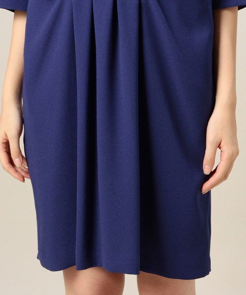 BEAUTY&YOUTH UNITED ARROWS(ビューティーアンドユースユナイテッドアローズ)の「BYDT ジョーゼットタックコクーン6分袖ドレス ◆(ドレス・レディース・ライトピンク/パープル・フリー)」の13枚目の写真