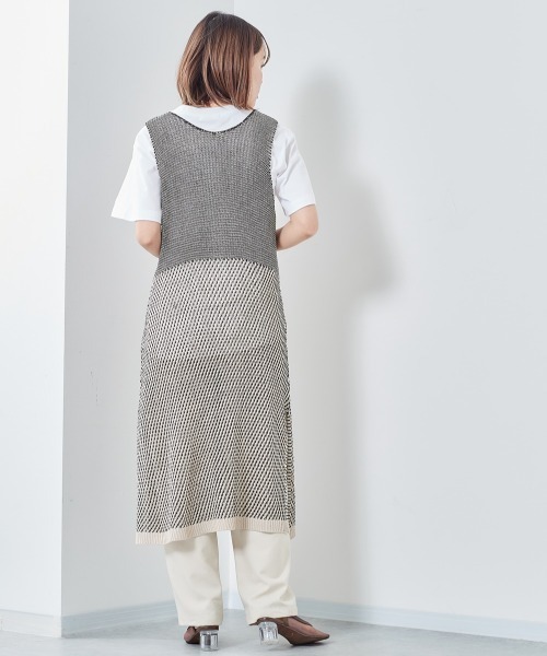 cepo(セポ)の「2WAYミックスニットワンピース(ワンピース・レディース・ブラック/イエロー/ブルー/レッド・M)」の12枚目の写真