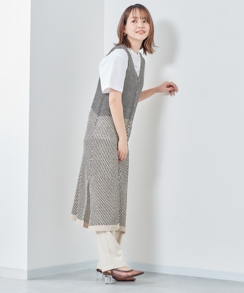 cepo(セポ)の「2WAYミックスニットワンピース(ワンピース・レディース・ブラック/イエロー/ブルー/レッド・M)」の15枚目の写真