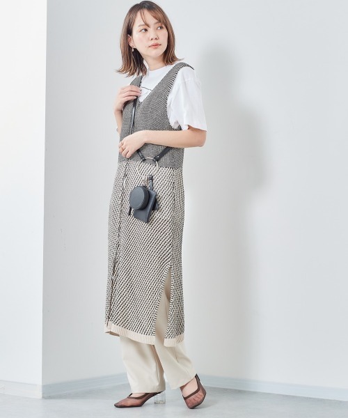 cepo(セポ)の「2WAYミックスニットワンピース(ワンピース・レディース・ブラック/イエロー/ブルー/レッド・M)」の8枚目の写真