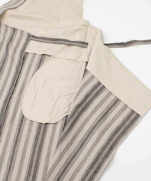 siiwa(シーワ)の「siiwa 先染めストライプエプロンスカート(スカート・レディース・ストライプ・ONE)」の4枚目の写真