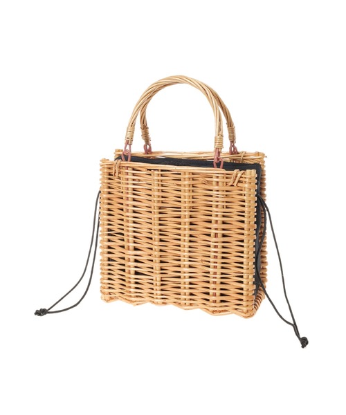 Edit Sheen（エディットシーン）の「【ZOZO限定】スクエアかごバッグ（かごバッグ・レディース・ブラック・FREE）」の4枚目の写真